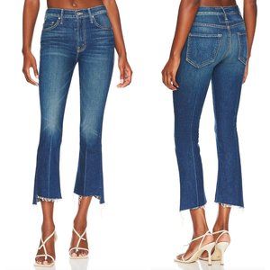 MOTHER insider crop step fray jeans 25